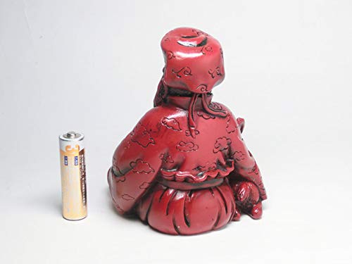 Amazon | 金運 上昇願い好運呼び込む 寿山石 寿老人像 (高さ約11.3cm